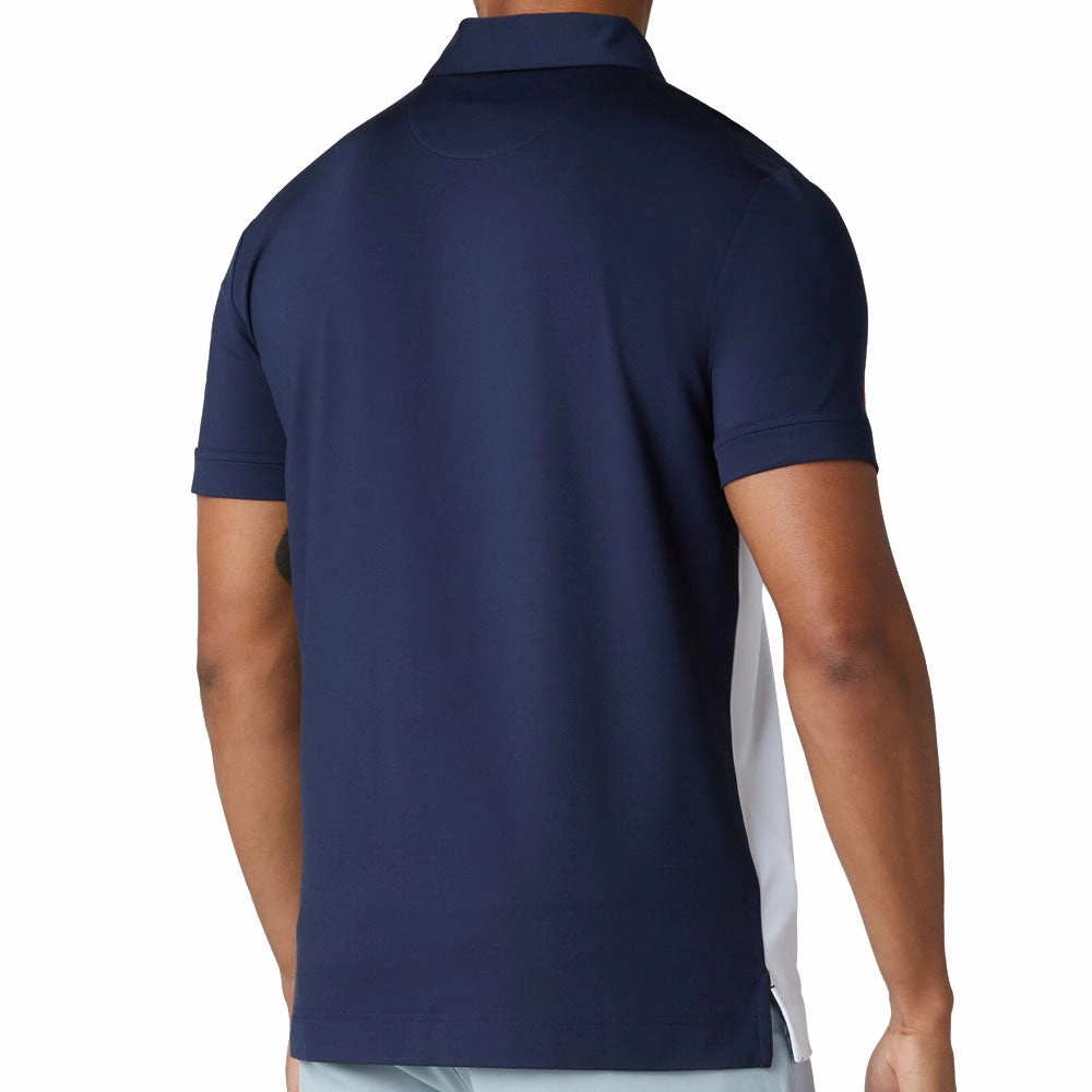 FadeResistant Callaway Skyline Block Print Polo Shirt - Navy Blazer