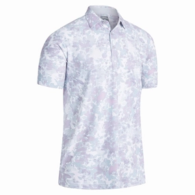 Callaway Soft Focus Floral Polo Shirt - Party Pink Job Interview