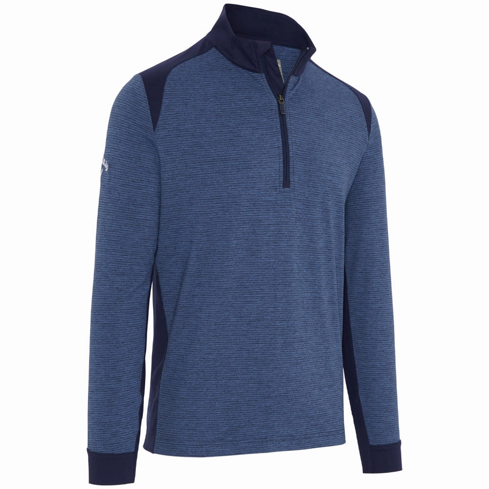 Cool Style product weekend wearability Callaway Soft Touch Blocked 1/4 Zip - Peacoat Heather