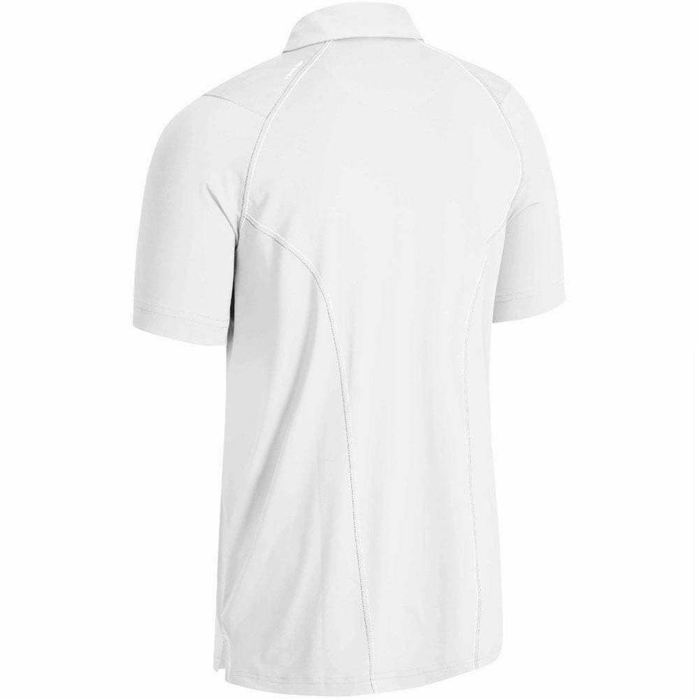 Weekend Essential Urban Casual Look Callaway Stitched Colour Block Polo Shirt - Bright White