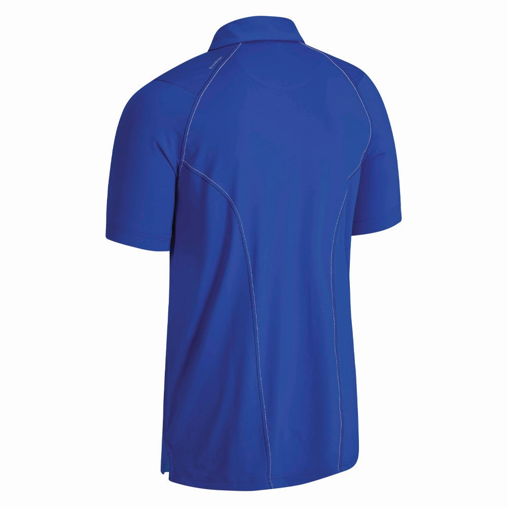 Printed uniqueness Simple Yet Elegant Callaway Stitched Colour Block Polo Shirt - Egyptian Blue