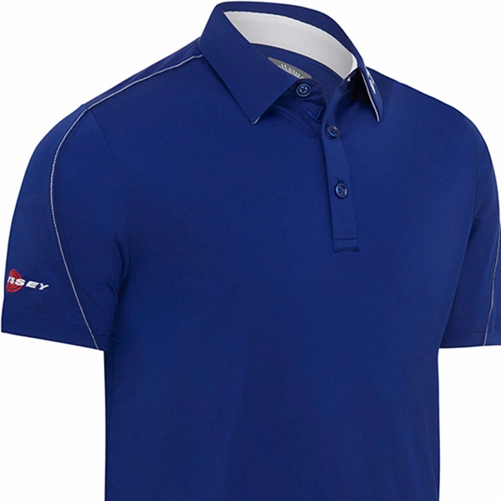 City Outfit Cozy Touch Callaway Stitched Colour Block Polo Shirt - Mazarine Blue
