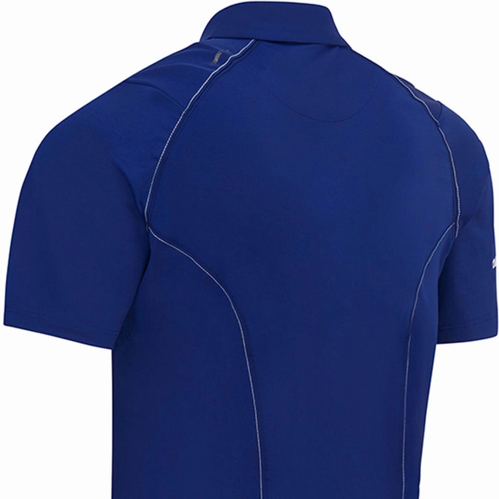 Callaway Stitched Colour Block Polo Shirt - Mazarine Blue High-Quality Cotton EcoFriendlyMaterial
