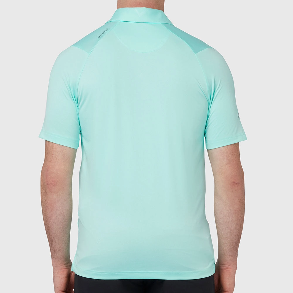 Callaway Swing Tech Solid Polo Shirt - Aruba Blue Casual Wearable