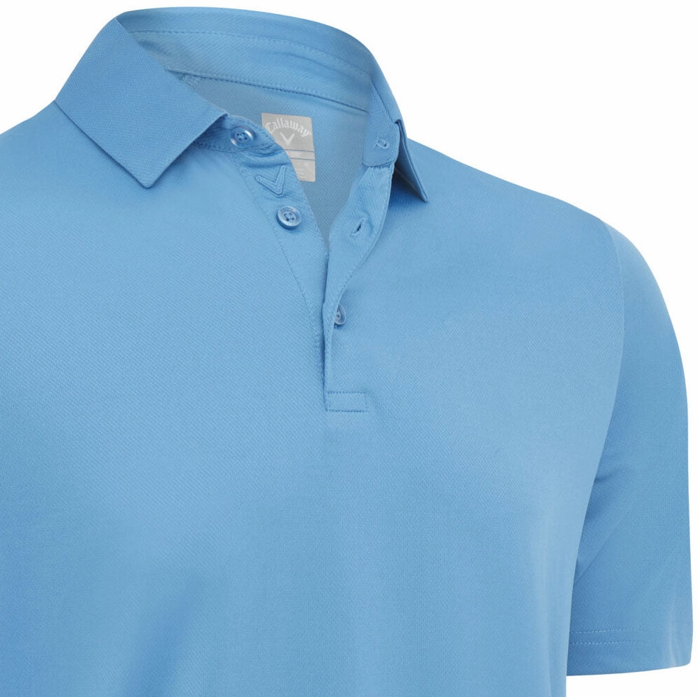 Callaway Swing Tech Solid Polo Shirt - Vallarta Blue Perfect Comfort Wear