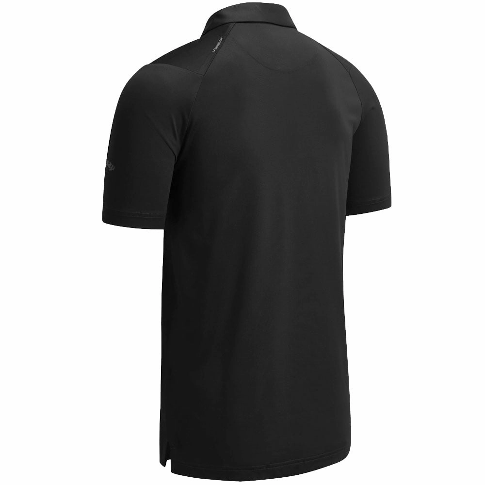 Casual Layering crew neck Callaway Swing Tech Solid Print Polo Shirt - Caviar