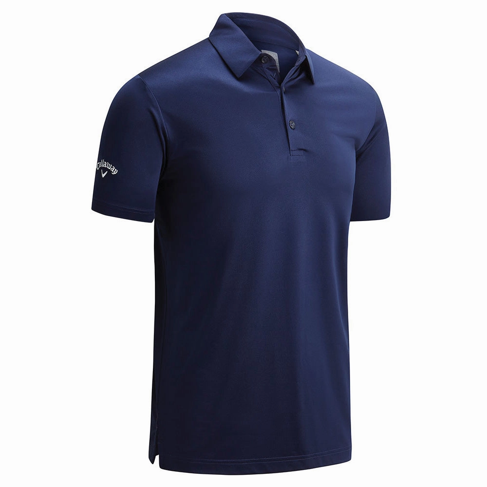 Callaway Swing Tech Solid Print Polo Shirt - Peacoat Active Essentials