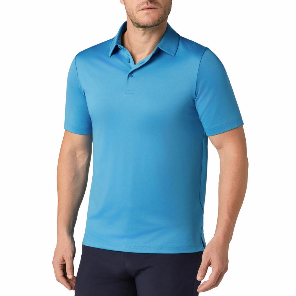 Comfortable Layering Callaway Swingtech Solid Polo Shirt - Cendre Blue
