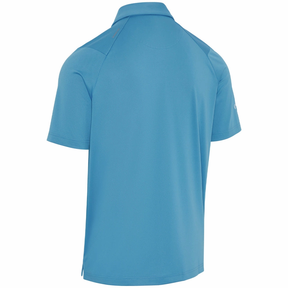 Easygoing Wear LayeredSleeveConstruction Callaway Swingtech Solid Polo Shirt - Cendre Blue