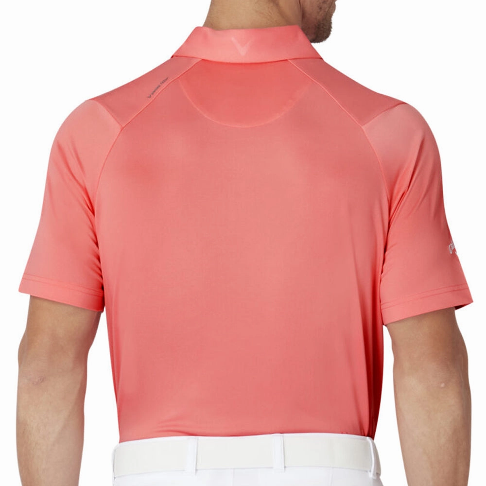 Callaway Swingtech Solid Polo Shirt - Strawberry Pink Outdoor Ready
