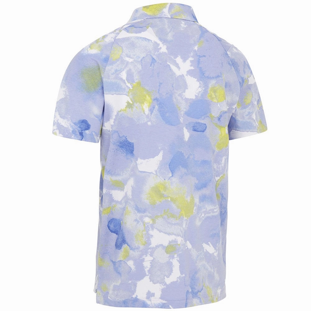Everyday apparel Callaway Thermal Dye Print Polo Shirt - Mazarine Blue