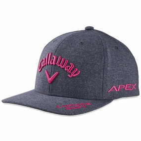 Layer Ready Soft Texture Callaway Tour Authentic Performance Pro Logo Cap - Heather Grey/Pink