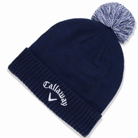 Callaway Tour Authentic Pom Beanie - Navy Minimalist Look