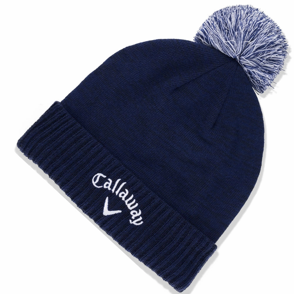 Callaway Tour Authentic Pom Beanie - Navy Minimalist Look