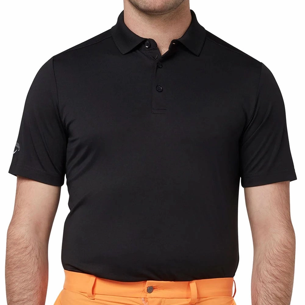 Callaway Tournament Polo Shirt - Caviar Easy Comfort Weekend Wardrobe
