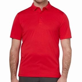 Layered Hem Detail Callaway Tournament Polo Shirt - True Red