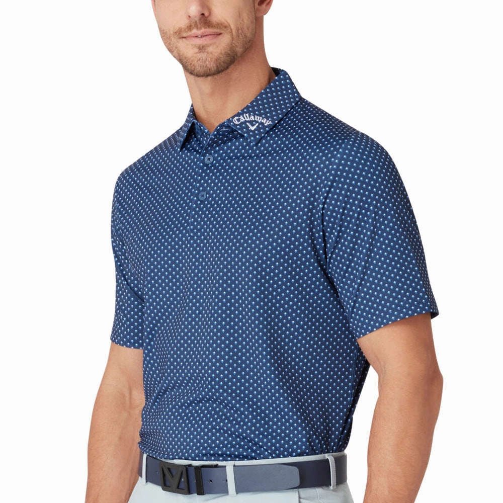 Callaway Trademark Polo Shirt - Peacoat Microfiber Blend