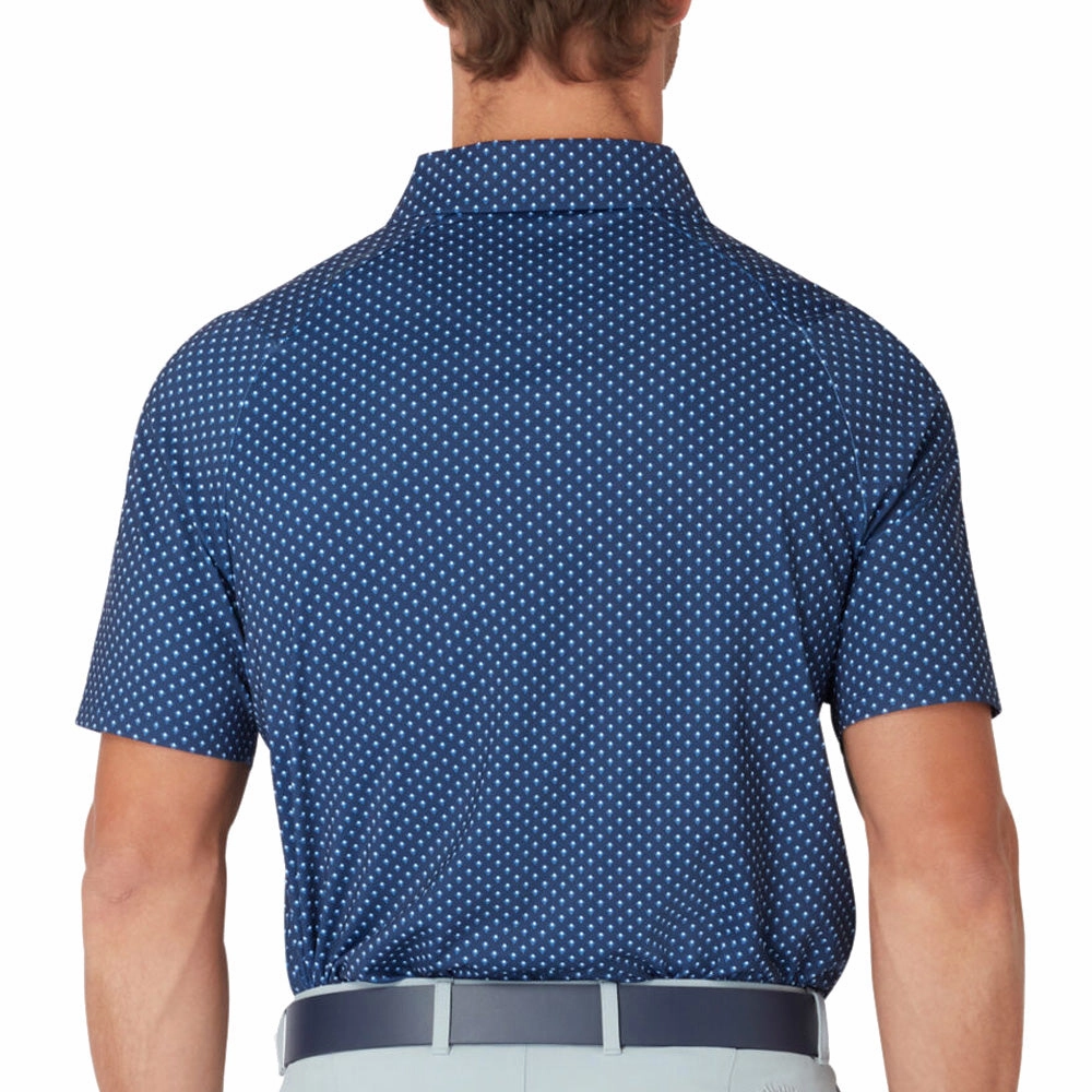 Micro Perforated Fabric Callaway Trademark Polo Shirt - Peacoat
