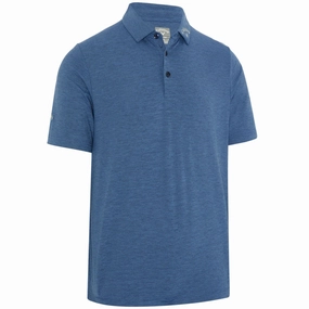 Summer cool Callaway Ventilated Classic Jacquard Polo Shirt - Peacoat