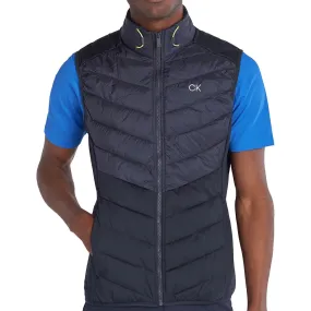 Calvin Klein 17 Mile Drive Gilet - Navy Slim Fit Silhouette Praise