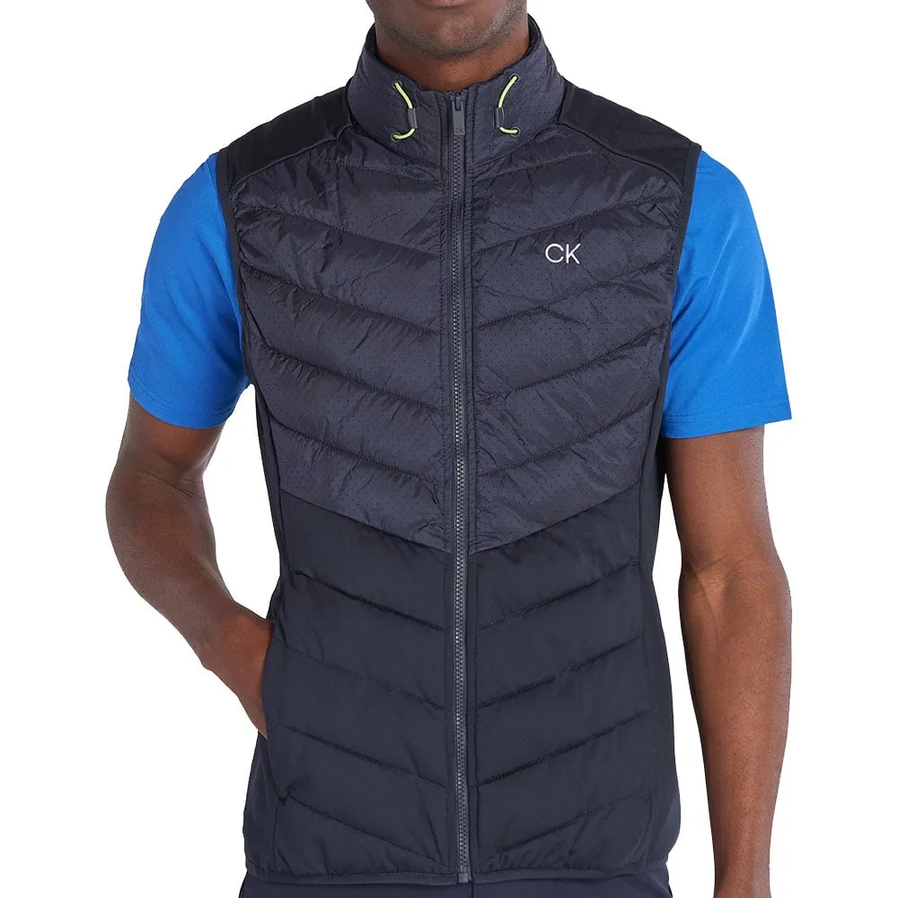 Calvin Klein 17 Mile Drive Gilet - Navy Slim Fit Silhouette Praise
