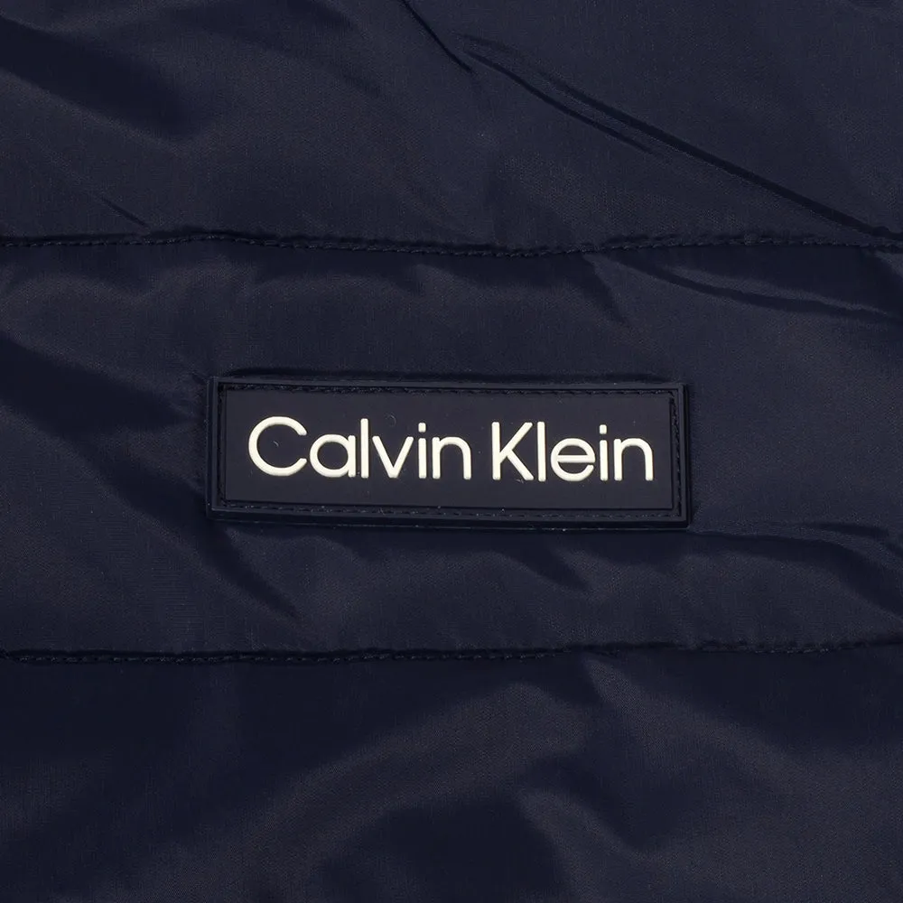 Calvin Klein Baylor Creek Hybrid Full Zip Gilet - Evening Blue Ozone Wash Technology