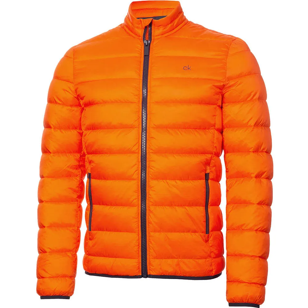 Calvin Klein Conductor Padded Jacket - Blaze ScratchResistant Zippers Flexible Knit