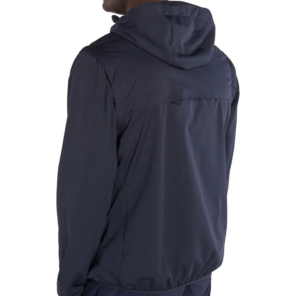 Soft Shell Material Calvin Klein Convertible Windbreaker - Navy