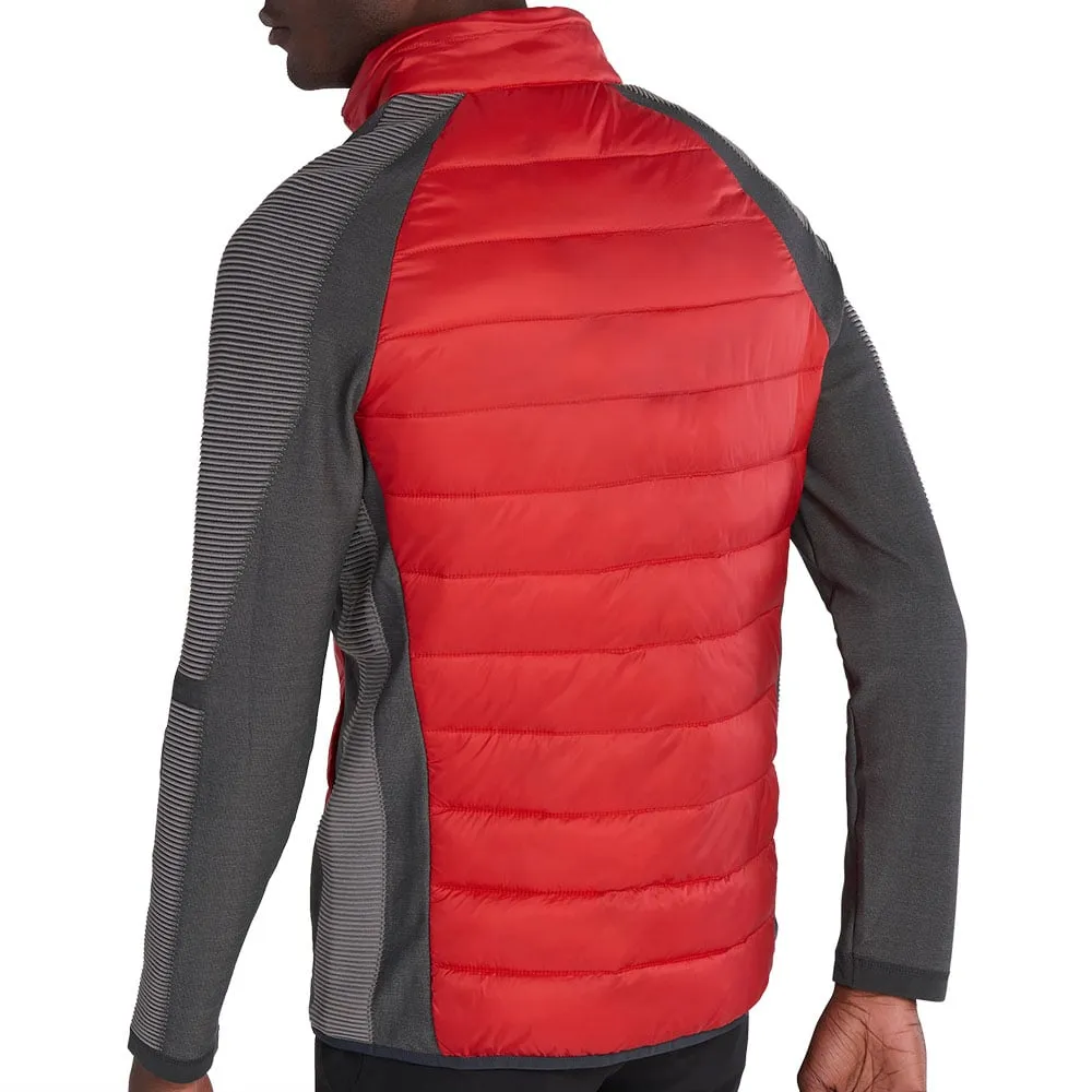 Old Style Calvin Klein Dynamo Tech Knit Jacket - Urban/Cardinal Red