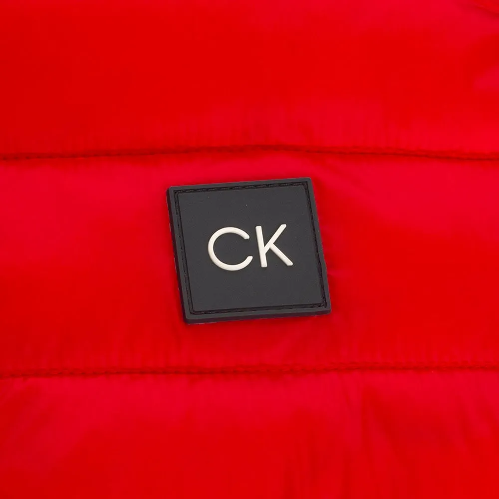 Calvin Klein Dynamo Tech Knit Jacket - Urban/Cardinal Red Heat Guard
