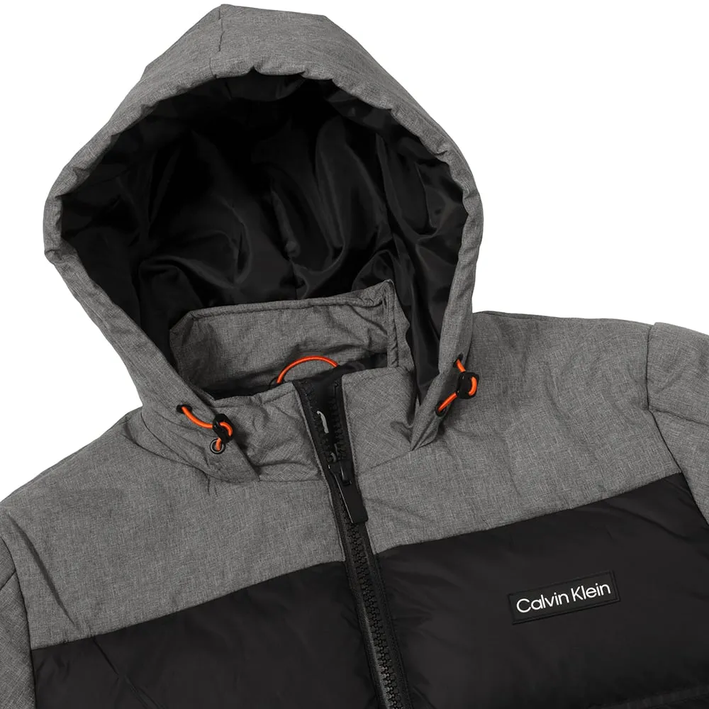 Elasticized Edging Shrink resistant Calvin Klein Elmswell Hybrid Jacket - Black