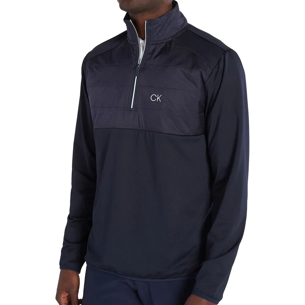 Calvin Klein Forest Lake Half Zip Jacket - Navy Embellished Trim
