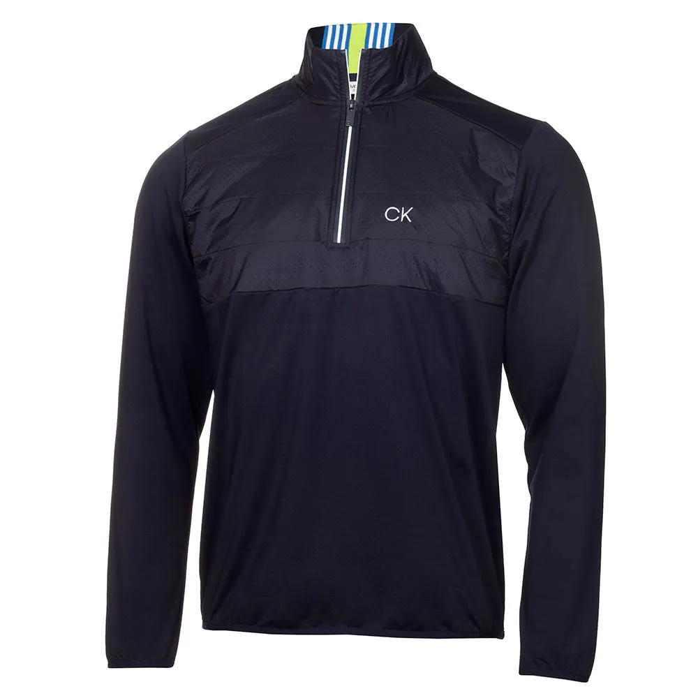 Relaxed Daily Style Airflow Optimization Calvin Klein Forest Lake Half Zip Jacket - Navy