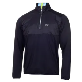 Relaxed Daily Style Airflow Optimization Calvin Klein Forest Lake Half Zip Jacket - Navy