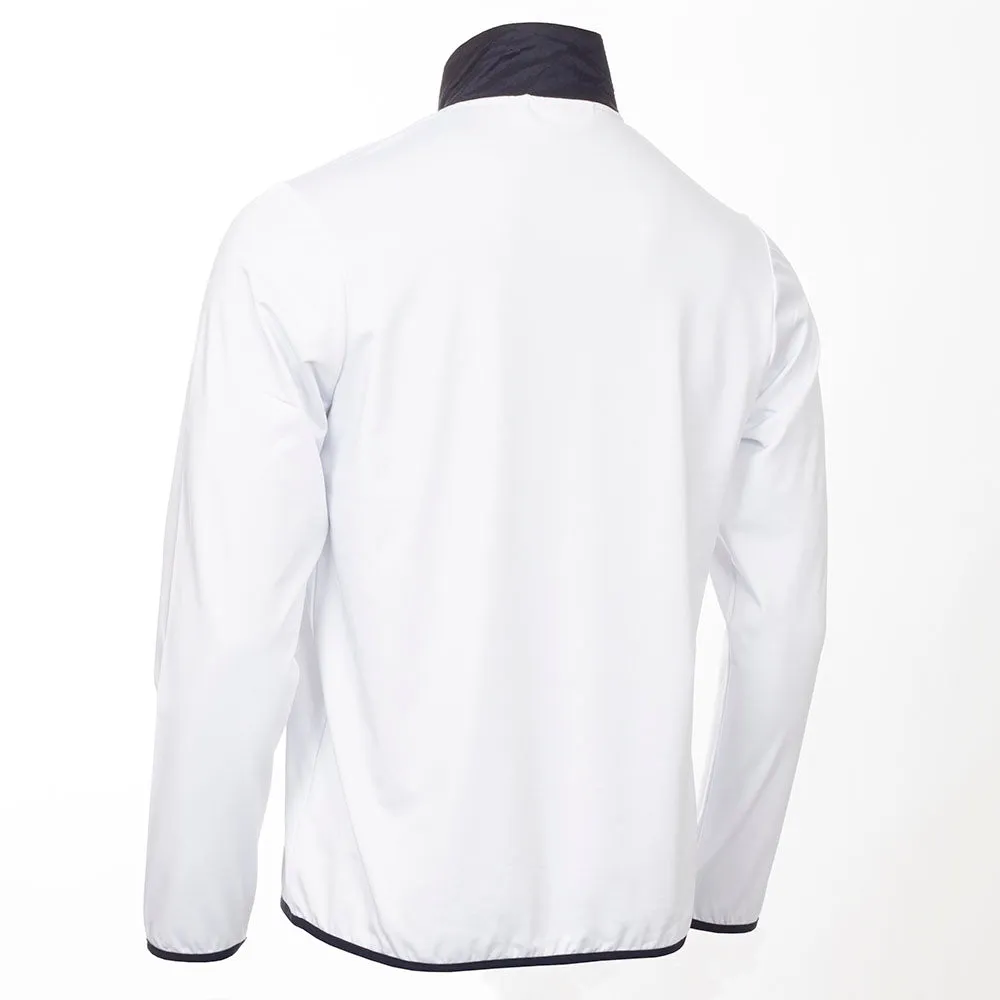 Calvin Klein Forest Lake Half Zip Jacket - White Softshell Fabric