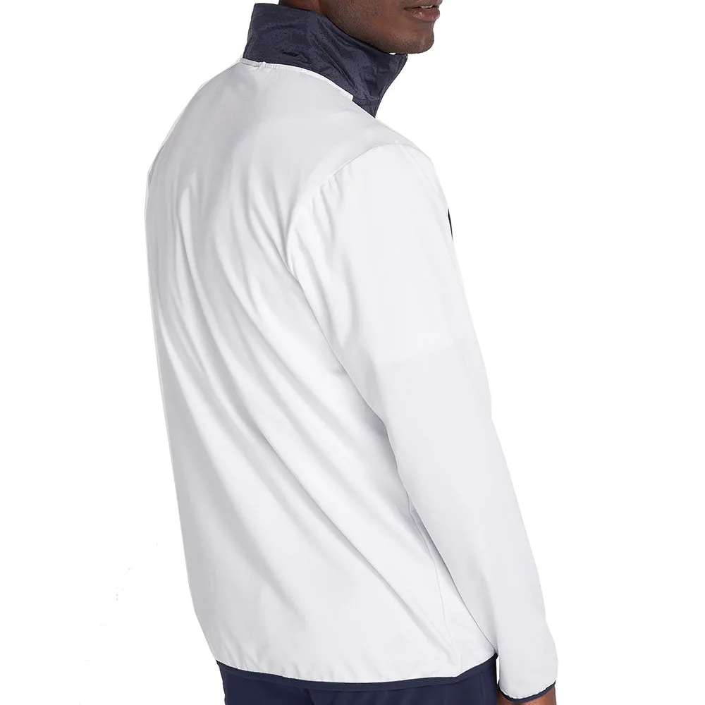 Anti Pilling Surface Quick drying material Calvin Klein Forest Lake Half Zip Jacket - White