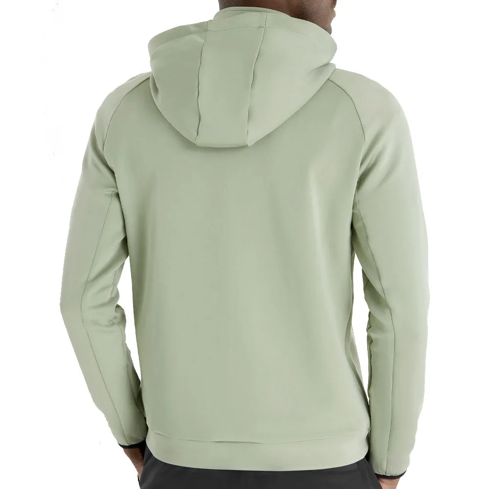 Ergonomic Sleeve Shaping Calvin Klein Fracture Hooded Full Zip Jacket - Cameo Green