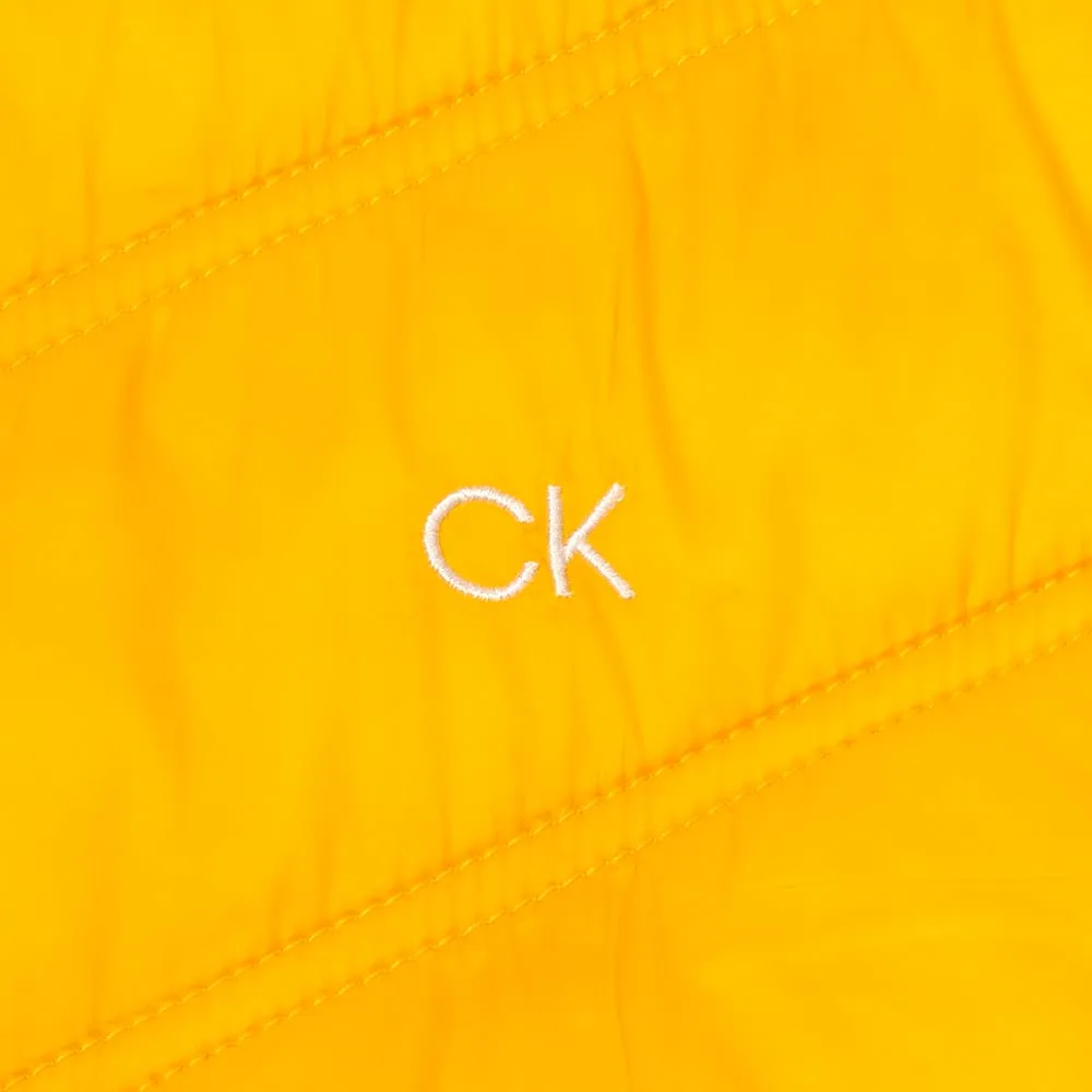 Durable AbrasionResistant Panels Holiday Trip Calvin Klein Frontera Hybrid Jacket - Mustard/Black