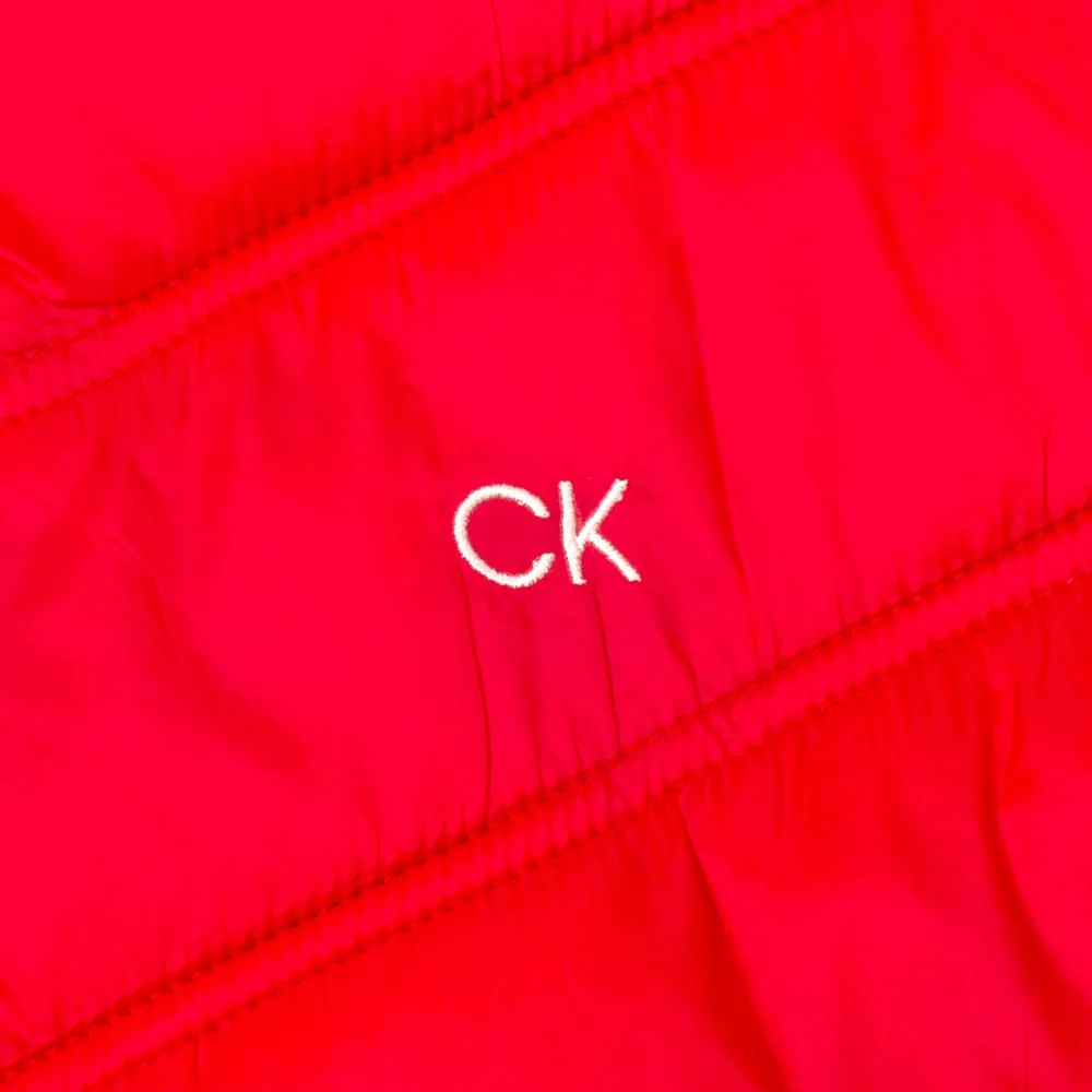 Calvin Klein Frontera Hybrid Jacket - Red Zipper Closure Mechanism Relaxed Layers