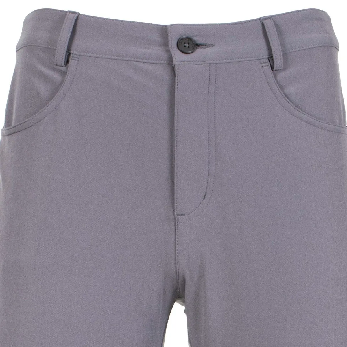 Multi Pocket Design Snag Free Material Calvin Klein Genius 4-Way Stretch Tapered Shorts - Silver