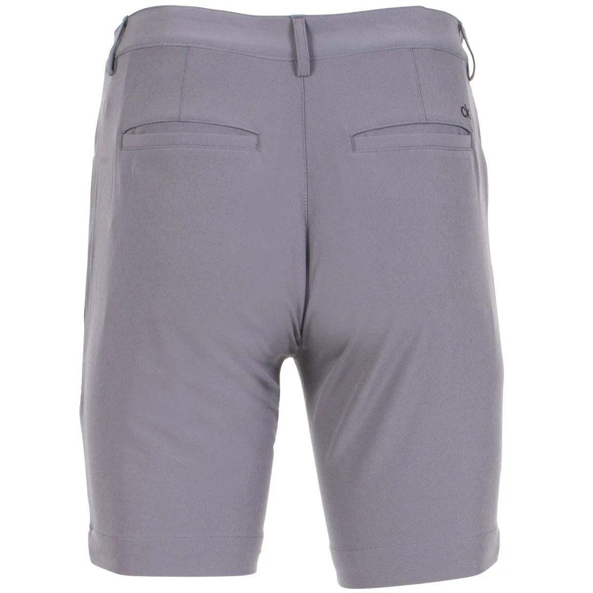Calvin Klein Genius 4-Way Stretch Tapered Shorts - Silver Double Layered Panels