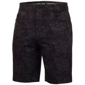 Calvin Klein Genius Printed Stretch Shorts - Black Tailored Cut