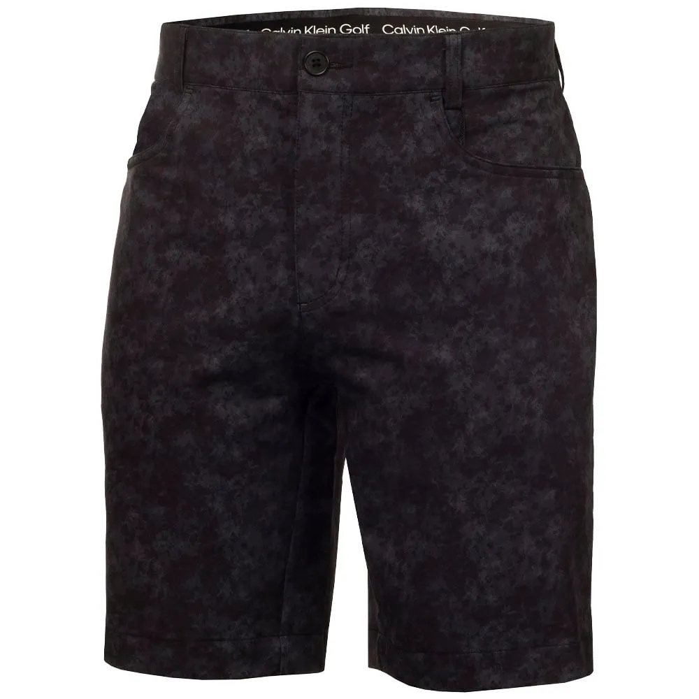 Calvin Klein Genius Printed Stretch Shorts - Black Tailored Cut