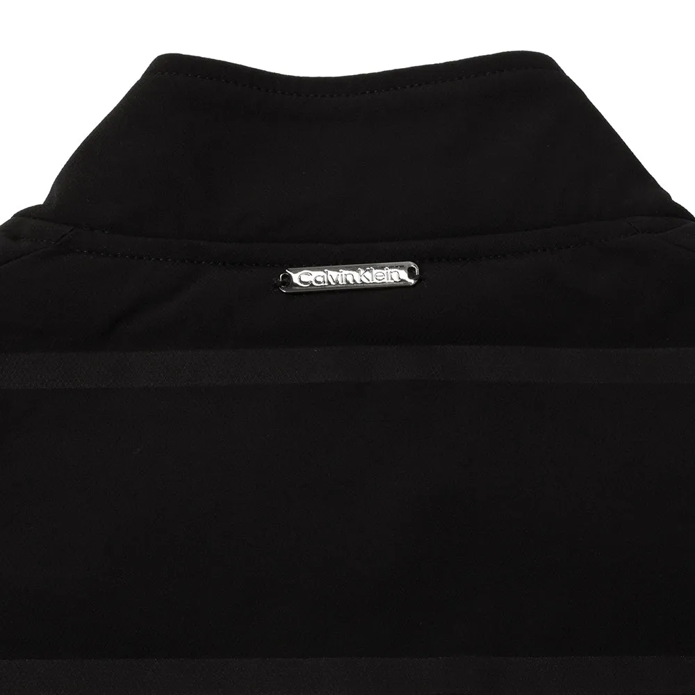 Calvin Klein Houston Hybrid Full Zip Gilet - Black Resilient suitable for formal wear