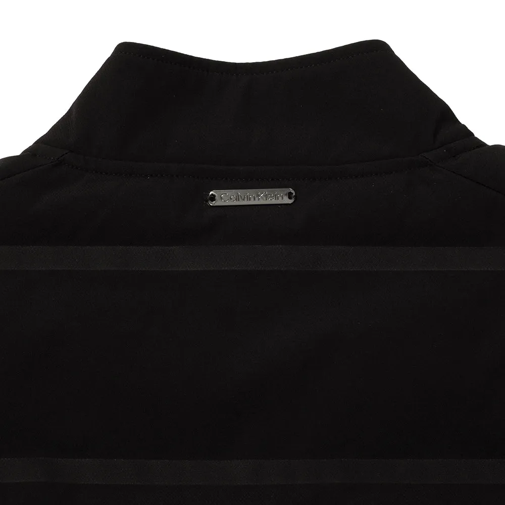 Button Fastenings Sport Fit Calvin Klein Houston Hybrid Full Zip Jacket - Black
