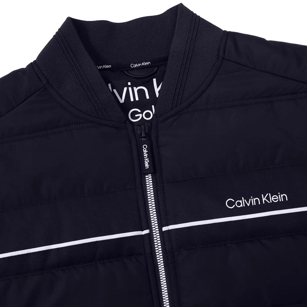 Tailored Silhouette Eco Friendly Textile Calvin Klein Lincoln Bomber Jacket - Navy