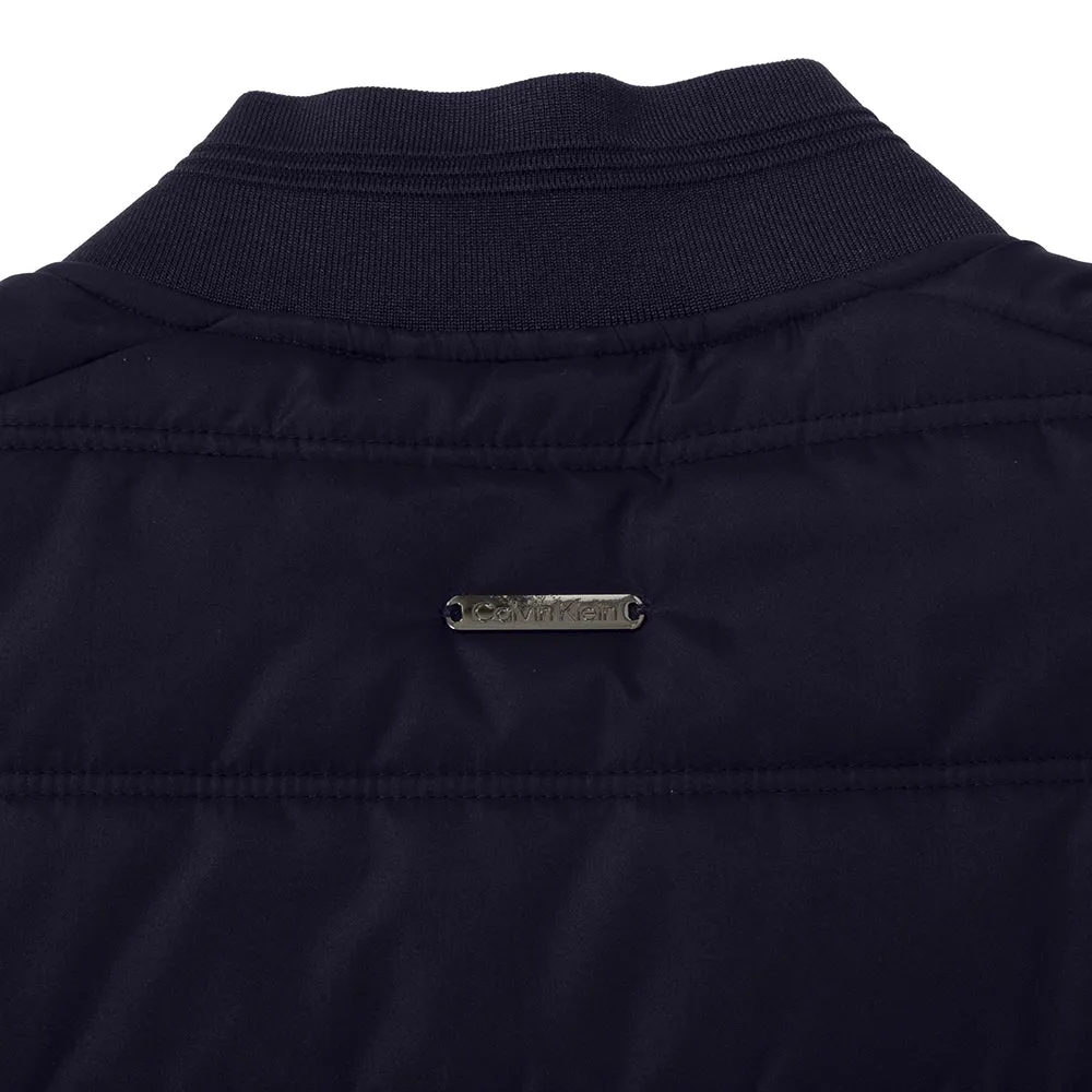 Calvin Klein Lincoln Bomber Jacket - Navy Functional Pocket Double Layer Protection