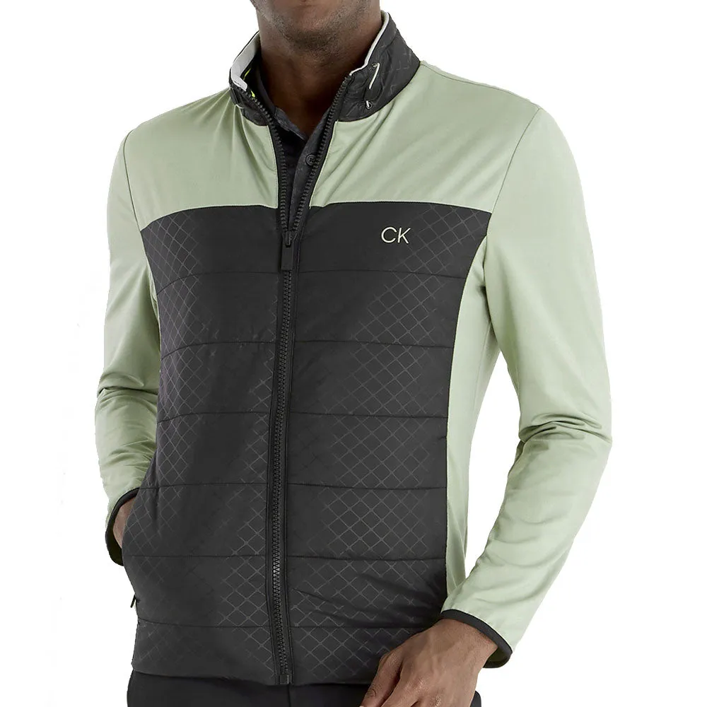 Noise Free Fabric Calvin Klein Malden Hybrid Jacket - Cameo Green