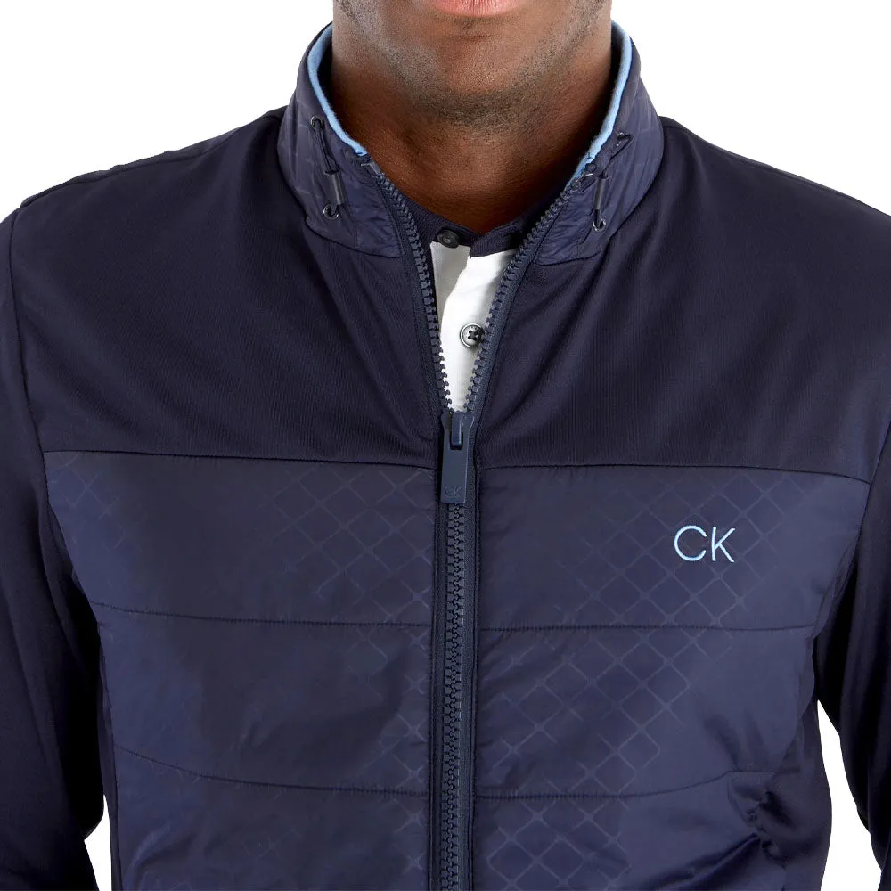 Calvin Klein Malden Hybrid Jacket - Navy Temperature control Weatherproof Zipper Seals