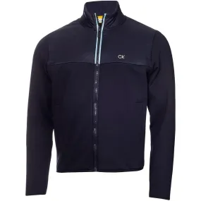 Calvin Klein Monte Full Zip Layering Jacket - Navy Anti Pilling Texture